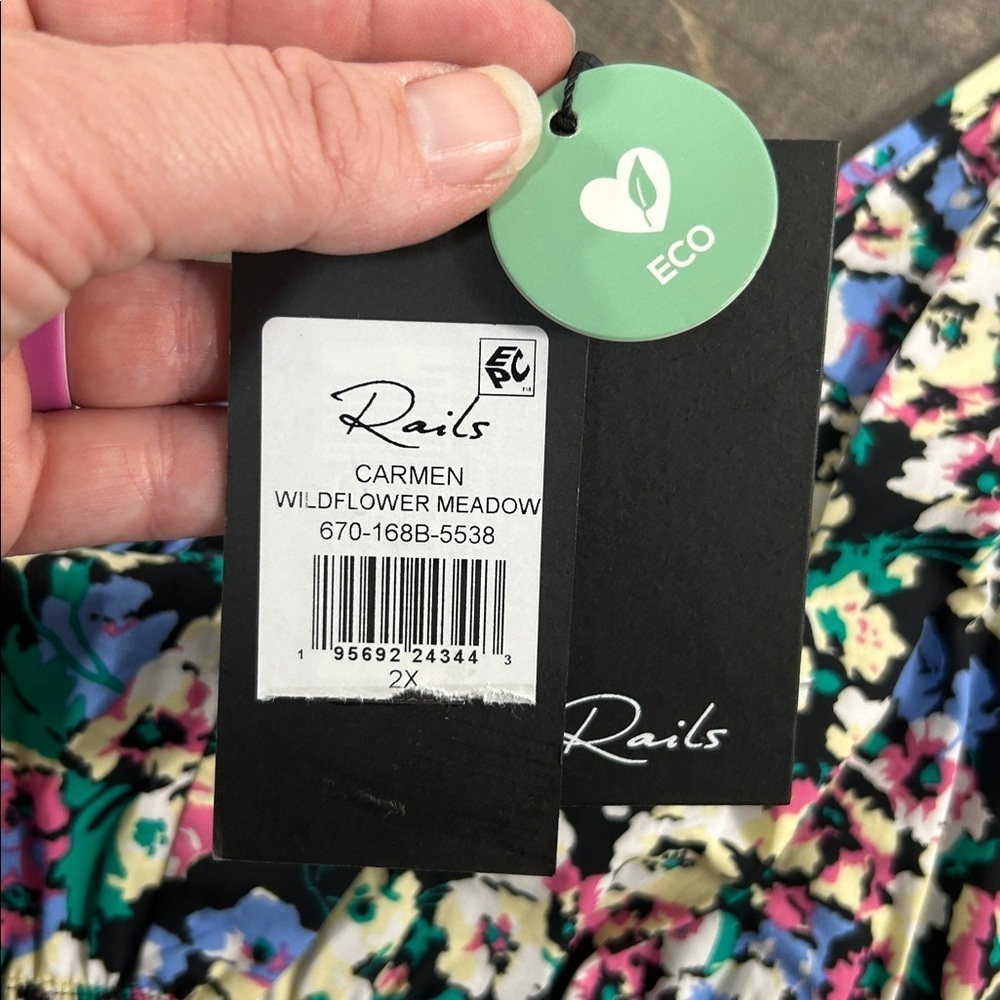 Rails Carmen Smock Waist Floral Sundress - Picture 8 of 11